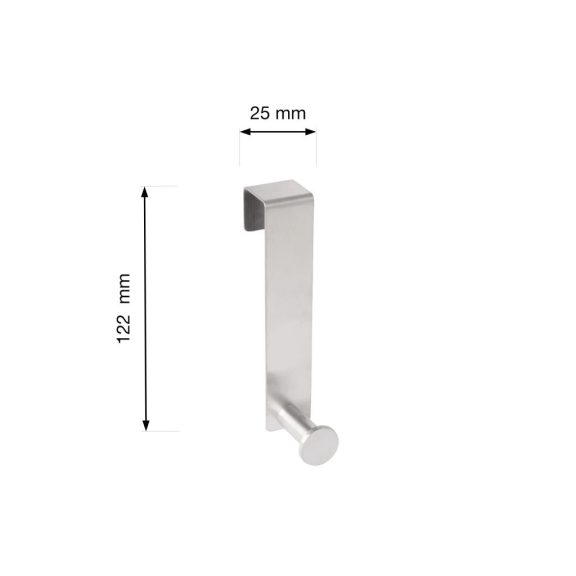 Ajtóakasztó 20 mm-es felfüggesztés rozsdamentes acél