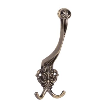 Halen I ruhaakasztó antikolt sárgaréz