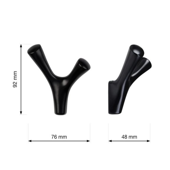 Amioso II kabáttartó fekete