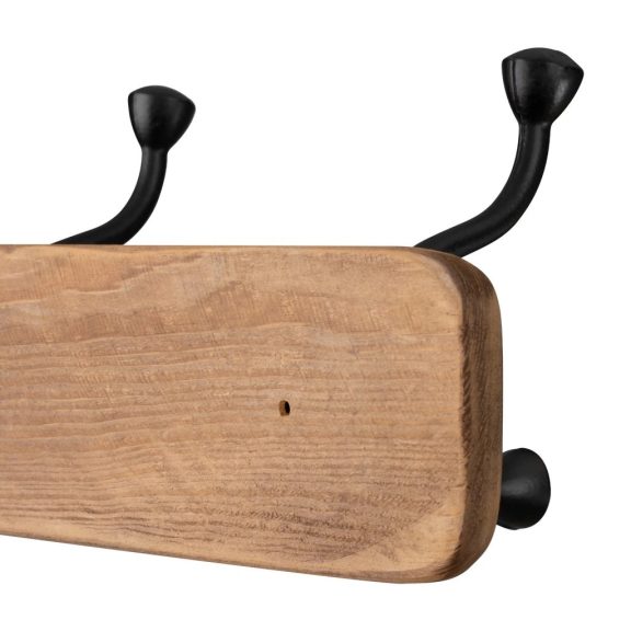 Ruhatartó 730x160 mm 4 akasztóval újrahasznosított fenyő FSC