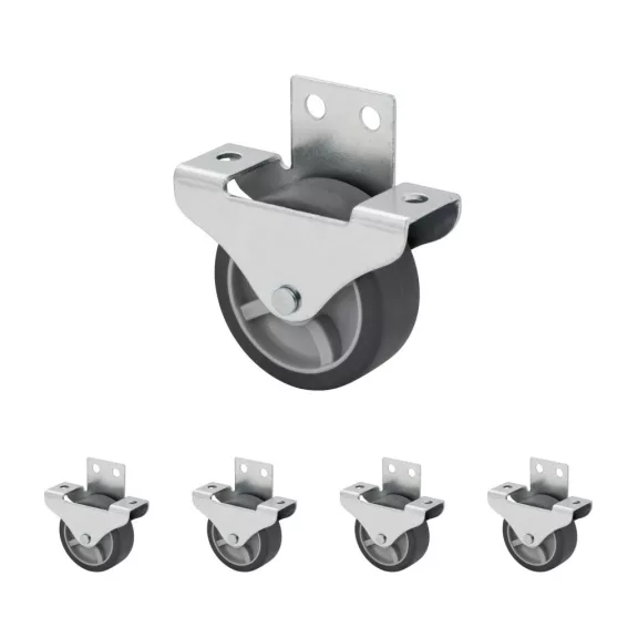 Szekrénygörgő kemény padlóra 50 mm átmérőjű 50 kg teherbírású