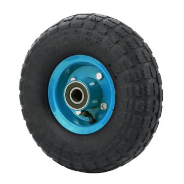   Felfújható kerék átmérő 260 mm tengelyátmérő 20 mm kék teherbírás 100 kg