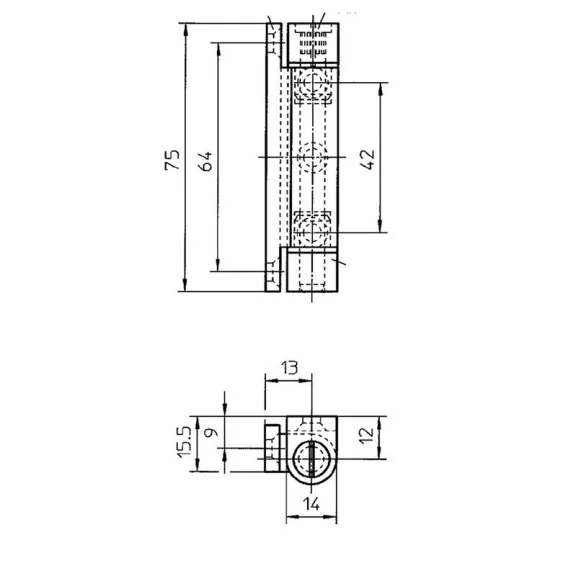 Pvc Pánt Bukóablakpánt 75Mm Fehér Fam F01009