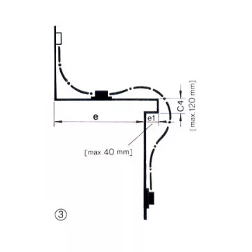 Geze Meghajtószár 1000 Mm Flexib.Ol90N 022720