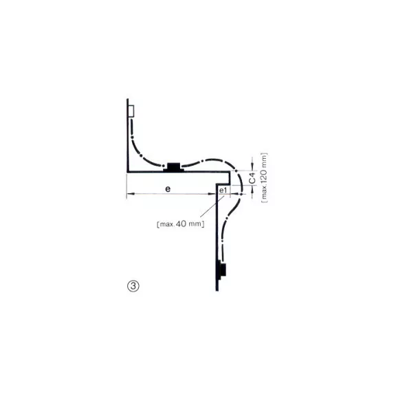 Geze Meghajtószár 1000 Mm Flexib.Ol90N 022720