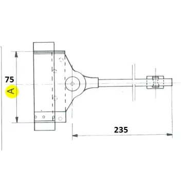 Ajtócsukó Kar Rugós 75Mm Nikkel Ibfm N1