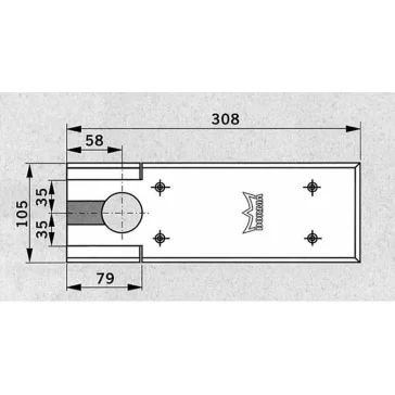 Dorma Fedlap Bts 75 V Padlócsukóhoz 46700059
