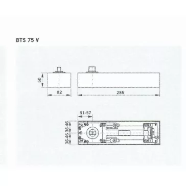 Dorma Padlócsukó Bts 75V F.N.Áll. 61701000