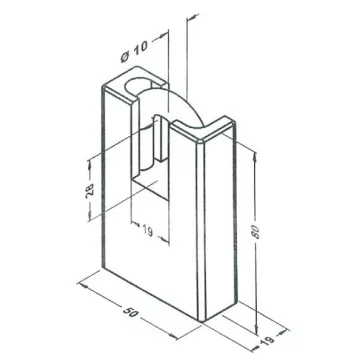 Lakat Acélházas 2055-H-53-Cr-2K Elzett