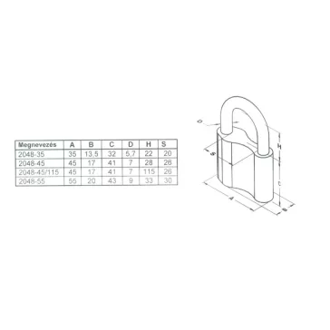 Lakat 2048/45Mm 3K Réz Elzett Tutius