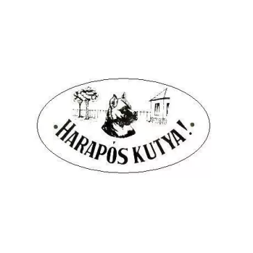 Harapós Kutyatábla Ovál Zománcozott 15*10 Cm