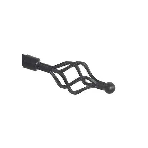 Függönyrúd 1,6-3M Fekete Csavart Végű C080-1-A