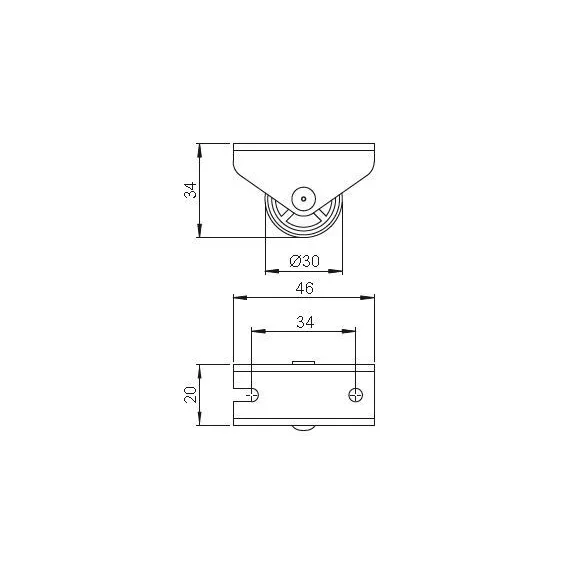Bútorgörgő 30 Mm Rögzített Puha Fut 285161