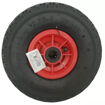   Alapkerék Levegős 260*85 Fekete Tűgörgős 3.00-4 Molnárkocsi Kerék