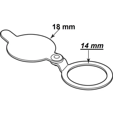 Optikai Kitekintőhöz Q14 Takaró Króm C-14