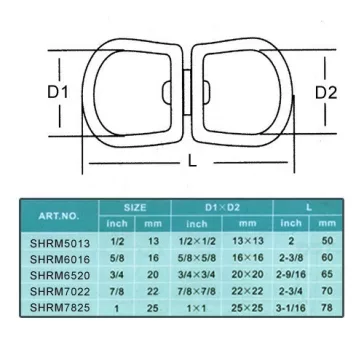 Forgó Karabinerhez 80Mm Acél 1" 25