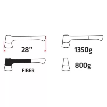 Balta 710Mm 800Gr. Üvegszálas Nyéllel Verto