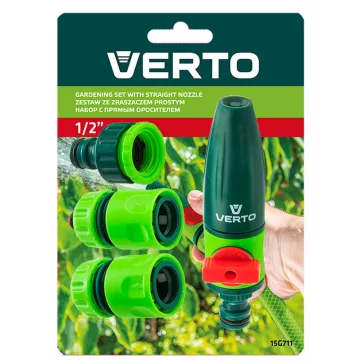 Öntözőpisztoly Csatlakozókkal 1/2" 4Db Verto