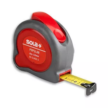 Mérőszalag Acél 3M Pp3 Piros /13Mm/ Sola