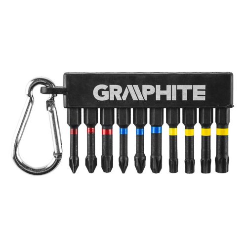 BITKÉSZLET ÜTVECSAVAROZÓHOZ TORZIÓS 10DB GRAPHITE