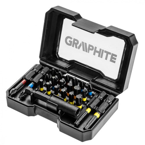 BIT KÉSZLET tartóban színkódos 23DB GRAPHITE