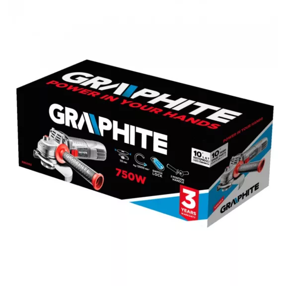 Sarokcsiszoló 750W 115Mm 2Kg Graphite