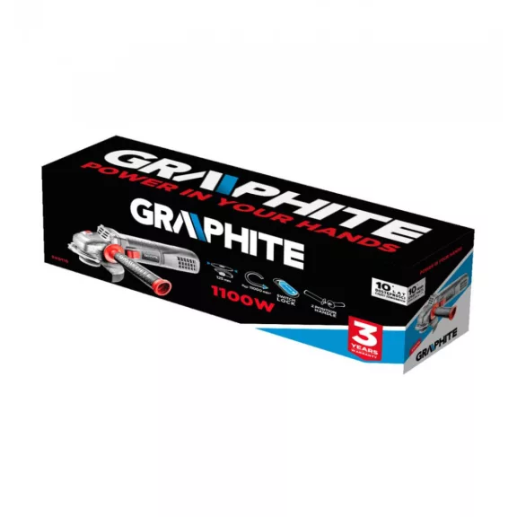 Sarokcsiszoló 1100W 125Mm 2,5Kg Graphite