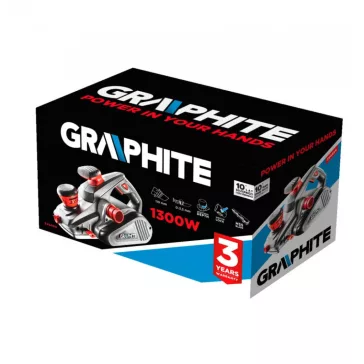 Gyalugép 1300W 110Mm 5Kg 0-3,5Mm Graphite