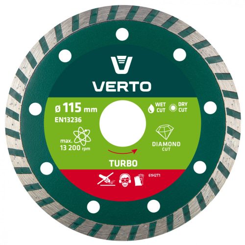 GYÉMÁNT VÁGÓTÁRCSA 115MM TURBO VERTO