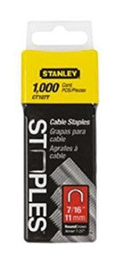 KÁBELTŰZŐ KAPOCS 11MM 1000DB - STANLEY* 1-CT107T