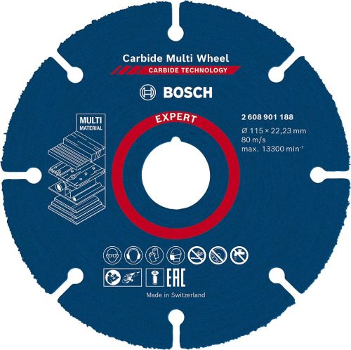 CARBIDE VÁGÓTÁRCSA UNIVERZ.BOSCH 115Q 2608901188