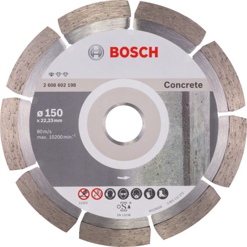 GYÉMÁNT VÁGÓTÁRCSA BETON BOSCH 150Q 2608602198