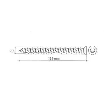 Tokrögzitö Csavar /Torx30/ 7.5*132 Mm