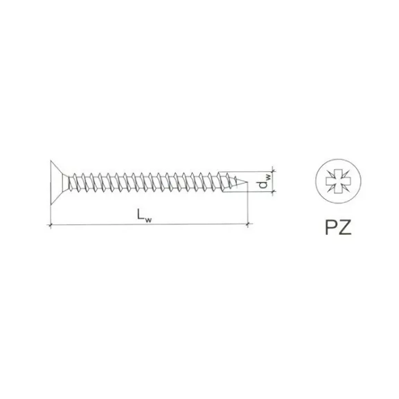 Forgácslapcsavar 200Db/Cs Reisser 6.0*30 Mm