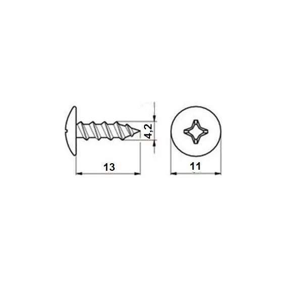 Lemezcsavar Önfúró 4,2*13Mm Opel