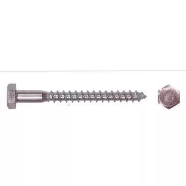 Állványcsavar Horganyzott 250Db/Cs. 6*25 Mm