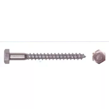 Állványcsavar Horganyzott 100Db/Cs 6*30 Mm
