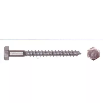Állványcsavar Horganyzott 250Db/Cs 6*40 Mm