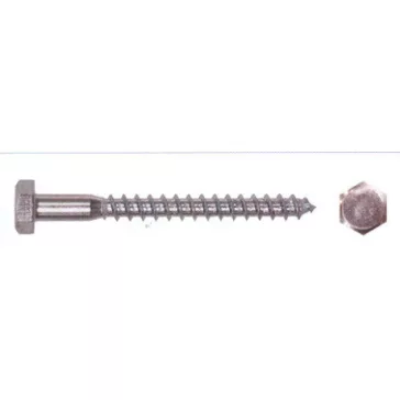 Állványcsavar Horganyzott 100Db/Cs 8*100 Mm