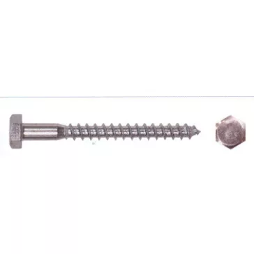 Állványcsavar Horganyzott 100Db/Cs 8*120 Mm