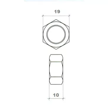 Anya Hatlapú Horganyzott 100Db/Cs M 12
