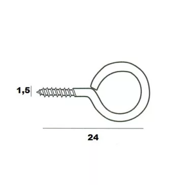 Szemescsavar 144Db/Cs. 2*21 Mm