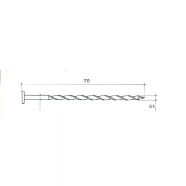 Csavartszeg 1 Kg/Cs 35*70 Mm