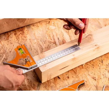 Szögmérő Profi 60Cm Derékszög És Vonalzó Neo Tools