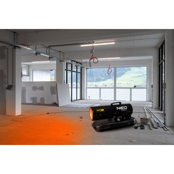 Gázolajos Hőlégbefúvó 20Kw 19L, 550M3/H Neo Tools