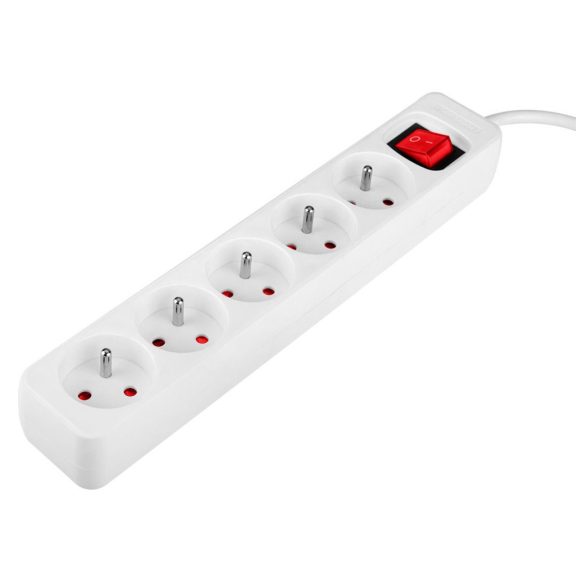 Hosszabbító 1,5M 5 D.Alj Fehér Ki/Be Kap Neo Tools